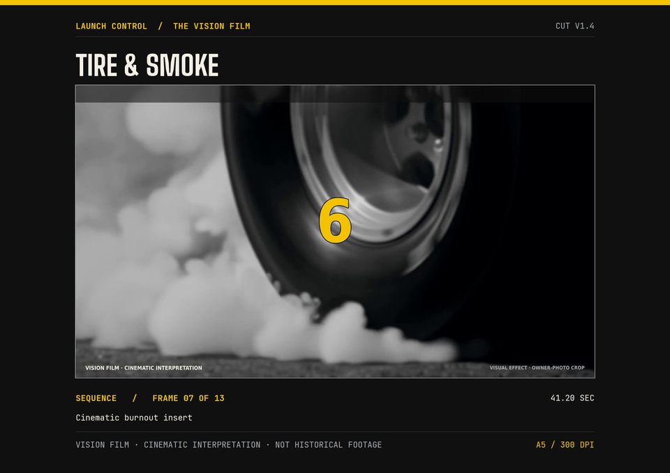 Tire and smoke
